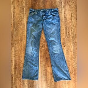 Vintage American Eagle Jeans Womens 6 Long Blue Favorite Boyfriend Low Rise Y2K